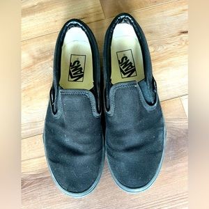 VANS Slip Ons Black Unisex Size: 6 (men’s)